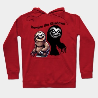 Shadows' Embrace: A Sloth's Sinister Secret Hoodie